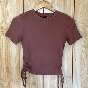 Mauve Ruche Zara Shirt